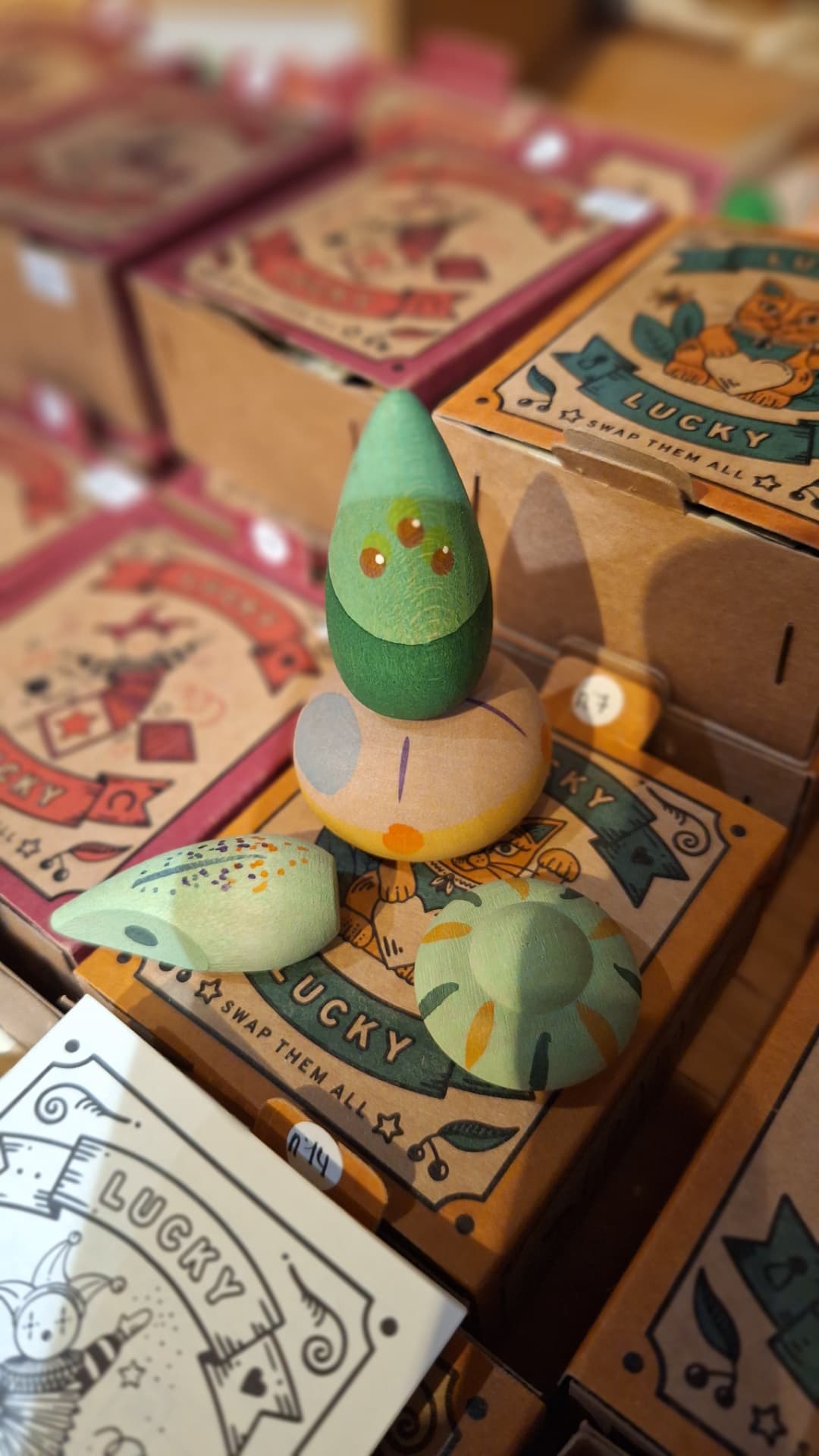 Figurine Grapat Lucky et ses boîtes à collectionner chez Luxiol