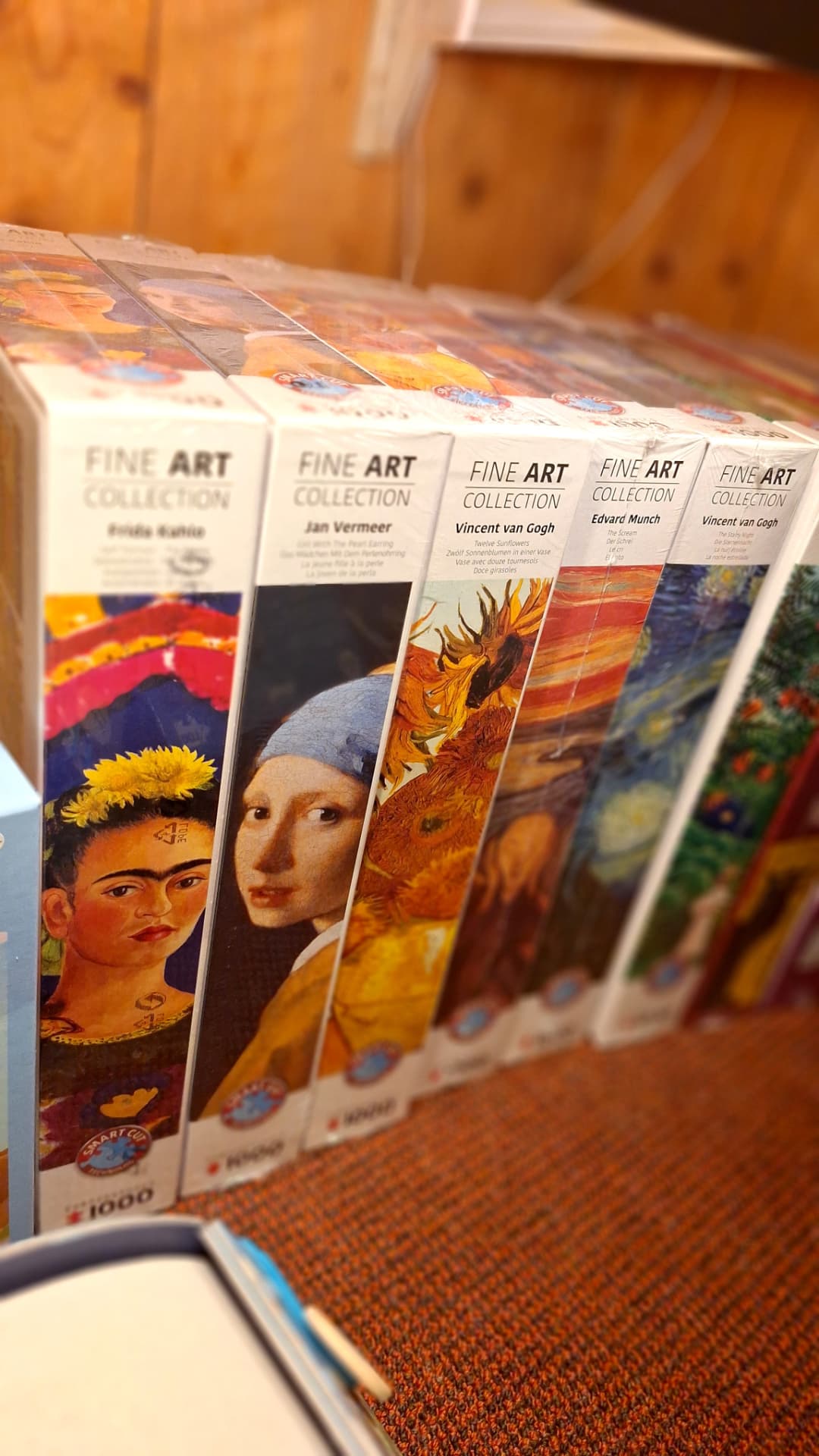 Puzzles Fine Art Collection Van Gogh, Vermeer et Frida Kahlo chez Luxiol