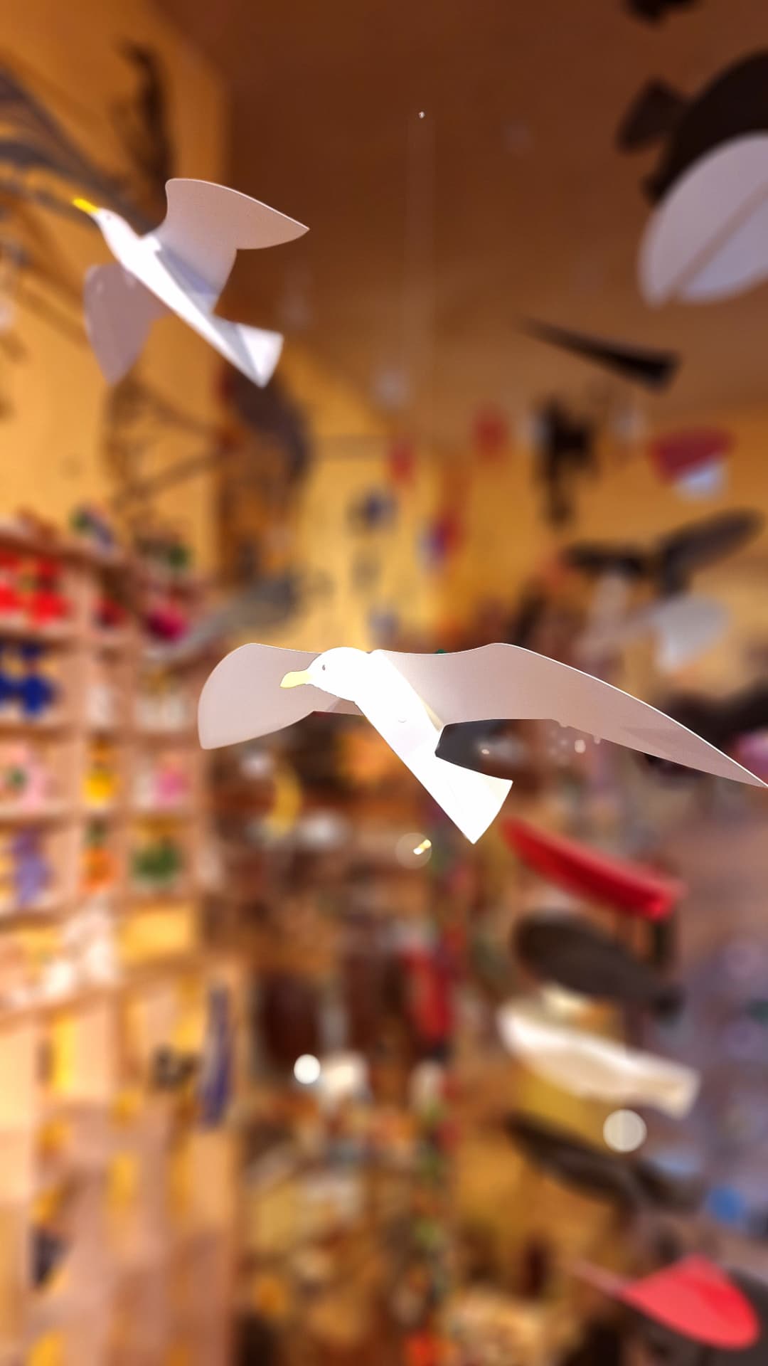 Mobile Flensted mouettes en vol